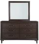Benchcraft® Dantenton Merlot Dresser and Mirror-1