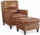 Century® Trading Company Bernard 2-Piece Brown Chair and Ottoman Set-0
