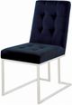 Coaster® Cisco 2-Piece Ink Blue/Chrome Side Chairs-1