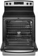 Amana® 30" Stainless Steel Freestanding Glass-Top Electric Range with Extra-Large Oven Window-1