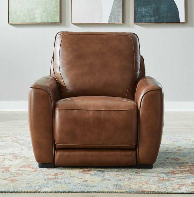 Liberty Furniture Blake Venetian Honey Leather Dual Power Recliner-2