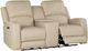 Leather Italia™ Cambria Aria Taupe Stone Power Reclining Loveseat with Lumbar-0