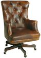 Hooker® Furniture EC Bradley Dark Walnut/Parthenon Temple Executive Swivel Tilt Chair-0