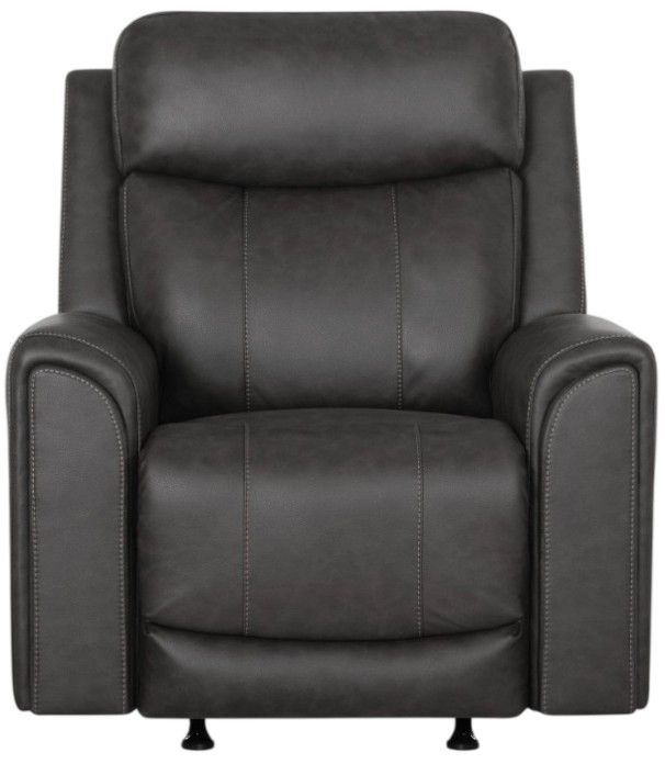 Franklin™ Argent Duvall Slate Fabric Power Rocker Recliner-2