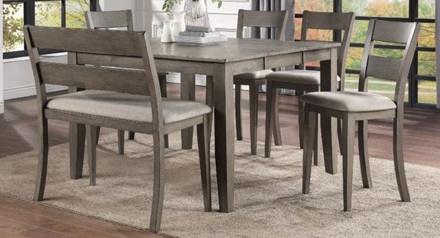 American Wholesale Furniture Clark Gray Dining Bench-1