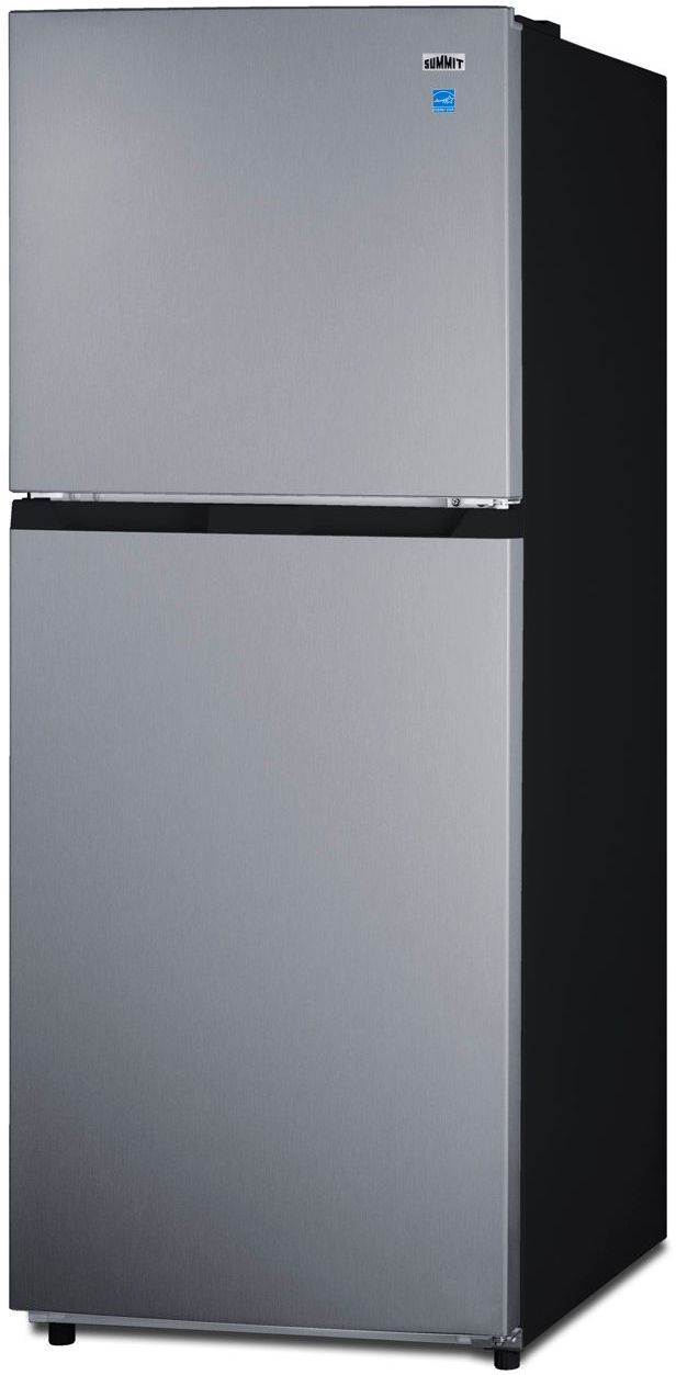 Summit® 10.1 Cu. Ft. Stainless Look Top Freezer Refrigerator -1