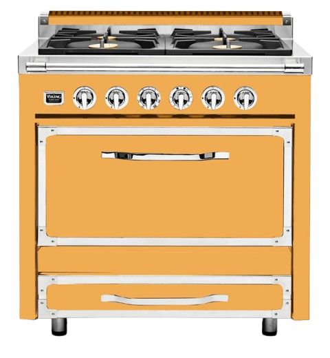 Viking® Tuscany 36" Daffodil Pro Style Dual Fuel Range-0