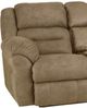 HomeStretch Gambler Truffle Manual Double Reclining Loveseat-1