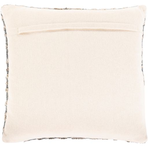 Surya Nobility Taupe 22"x22" Toss Pillow with Down Insert-1