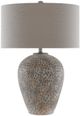 Currey & Company Junius Earth Gray/Light Gray Table Lamp-1