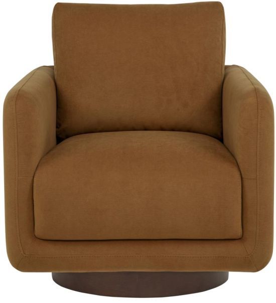 Coaster® Iris Rust Upholstered Swivel Accent Chair-2