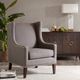 Olliix by Madison Park Dark Gray Barton Wing Chair-4