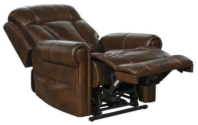BarcaLounger® Lyndon Tonya Brown Leather Power Recliner-1