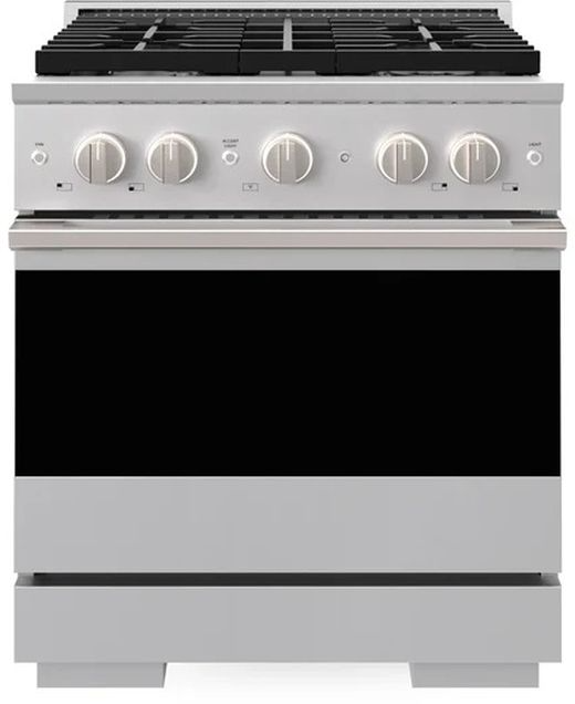 ZLINE Marino 30" Satin Stainless Steel Pro Style Gas Range with Cooktop and Convection Gas Oven
