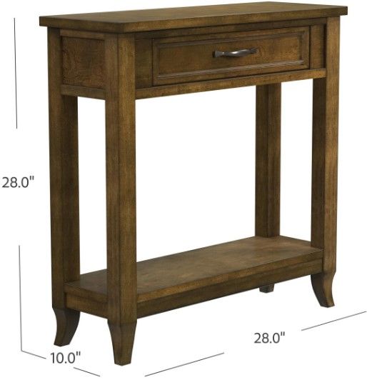 Null Furniture Salem Brown Small Console Table-3