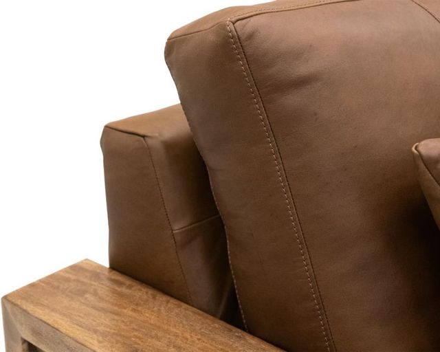 International Furniture Direct Ancora Brown Leather Loveseat-2