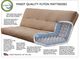 Kodiak Furniture Monterey Marmont Mocha/Butternut Queen Futon with Mattress-4