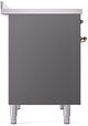Ilve® Nostalgie II Series 40" Graphite Matte Pro Style Induction Range-3