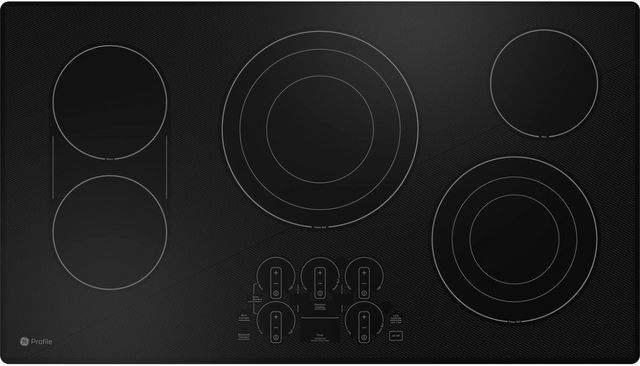 GE Profile™ 36" Black Built-In Electric Cooktop-0