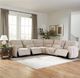 Parker House® Modesto 7-Piece Buttercream Power Reclining Sectional with with Power Headrest-1