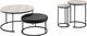 New Classic® Home Furnishings Forma 4-Piece Black/White Occasional Table Set-0