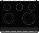 Title: Thor Kitchen® Gordon Ramsay 36" Black Freestanding Pro Style Electric Range-5