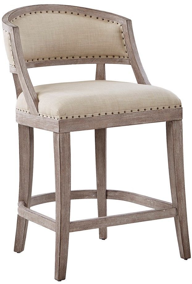 Olliix by Madison Park Natural Tuscan Counter Stool-0