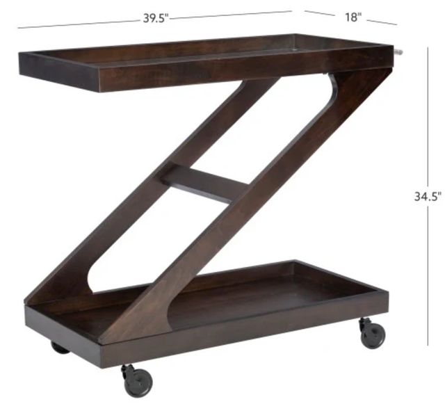 Powell® Z Umber Bar Cart-2