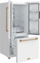 Thor Kitchen Gordon Ramsay Series 30" White French Door Counter Depth Refrigerator with Bronze Hardware-5