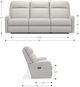 La-Z-Boy® Finley Parchment Power Wall Reclining Sofa with Headrest-2