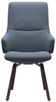 Stressless® by Ekornes® Customizable Mint Large High Back Dining Arm Chair with Slanted Legs-1