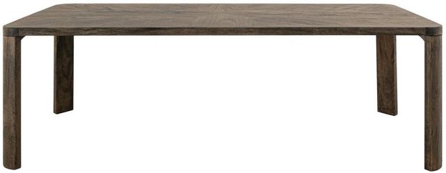 International Furniture Direct Balam Stained Dark Dining Table-3