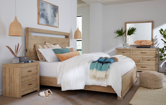 aspenhome® Modern Loft Modern Khaki 2-Drawer Nightstand-1