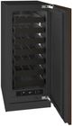 U-Line® Seamless Collection 15" 2.8 Cu. Ft. Panel Ready Wine Refrigerator with Solid Door-4
