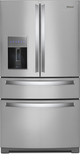 Whirlpool® 26.2 French Door Refrigerator-Fingerprint Resistant Stainless Steel-0