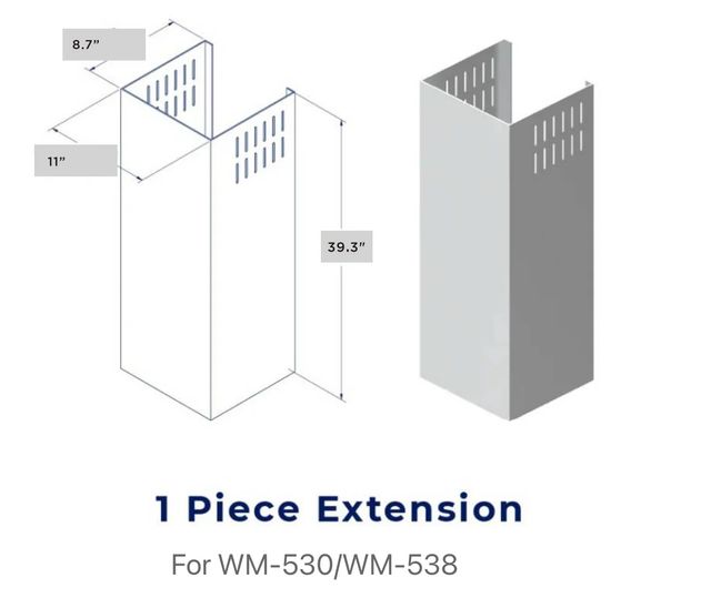 Hauslane Matte Black Chimney Extension-1