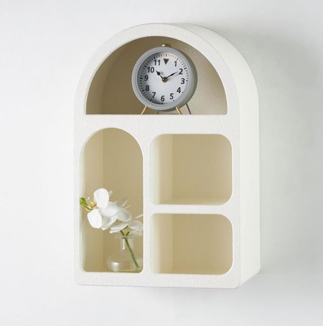 Deco Marche Cream Geometric Arched Wall Shelf-3