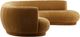 Dovetail Furniture Lake 2-Piece Ochre Right-Arm Facing Chaise Sectional Set-2