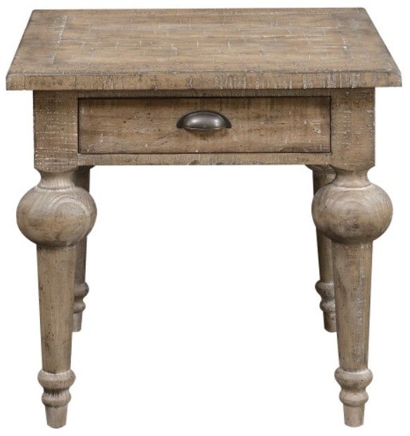 Emerald Home Interlude Sandstone Buff End Table-2