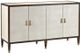 Currey & Company Evie Dark Walnut/Ivory Credenza-1