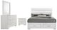 Coaster® Felicity 4-Piece White High Gloss Eastern King Bedroom Set -0