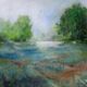 StyleCraft Country Low Light Blue/Gold/Green Wall Art-1