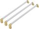 Bertazzoni Heritage Series Stainless Steel Handle Kit with Gold Accent-0