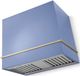 AGA Loge 36" Carnaby Blue Wall Mounted Range Hood with Brushed Brass Trim-0
