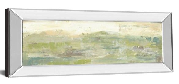 Classy Art Greenery Horizon Line III by Jennifer Goldberger Mirror Framed Wall Art-1
