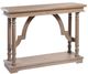 StyleCraft Weathered Brown Trestle Console Table-0
