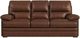 Flexsteel® David Leather Pecan Sofa-2