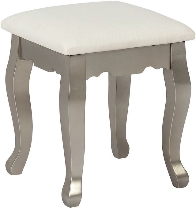 Coaster® Sabrina 2-Piece Silver/White Vanity Set Metallic-2