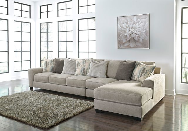 Benchcraft® Ardsley 3-Piece Pewter Right-Arm Facing Sectional and Chaise-3