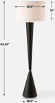 Uttermost® Layla Aged Black Floor Lamp-2